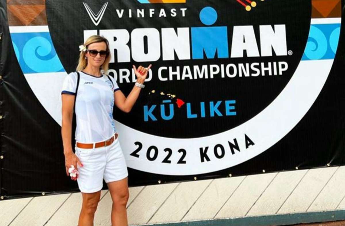 Lilly Zednikova aus Rommelshausen hat den Ironman auf Hawaii gemeistert. Foto: Privat