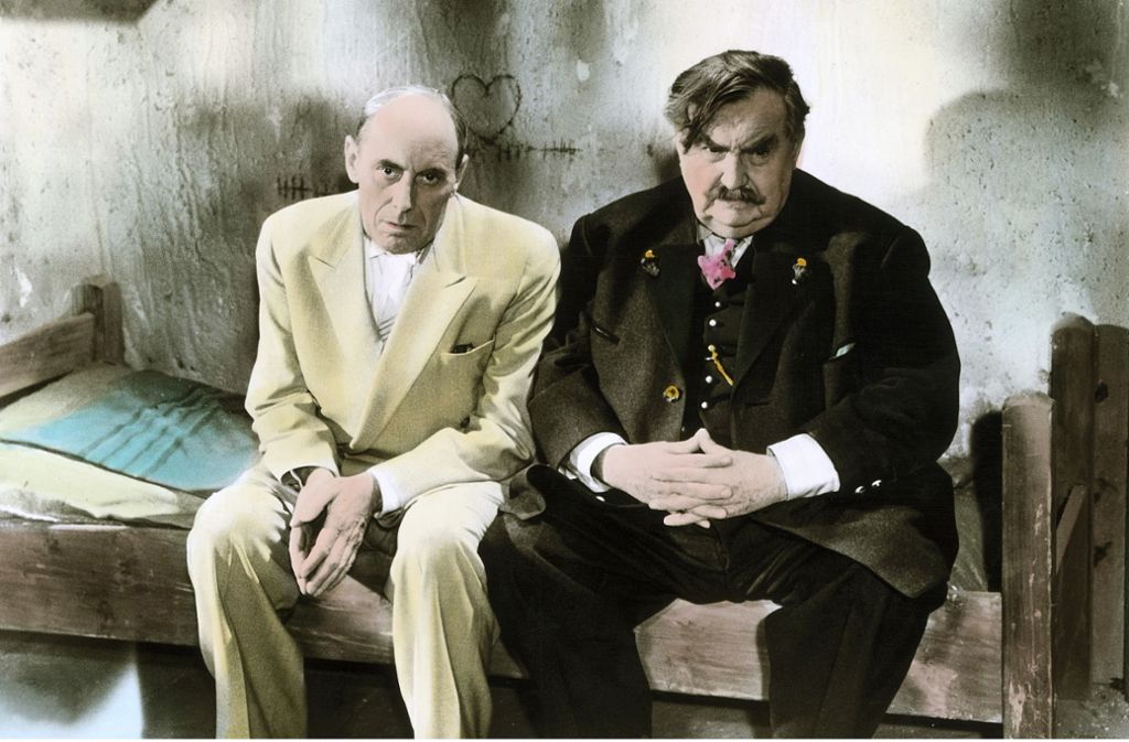 Rudolf Bernhard und Joe Stöckel als die beiden reichen Altvorderen im Film – im Herzen sind solche Figuren des Heimatfilms meist große Kinder.