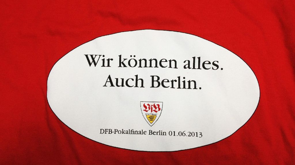 VfB Stuttgart fährt nach Berlin: Ausverkauft! Die T-Shirts zum Pokalfinale waren schnell vergriffen