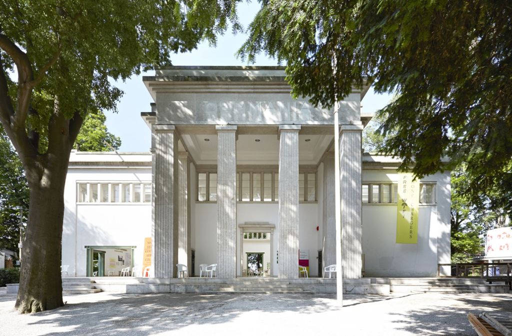 Umstrittene Architektur: der deutsche Pavillon. In unserer Bildergalerie finden Sie Highlights aus den vergangenen Jahren.