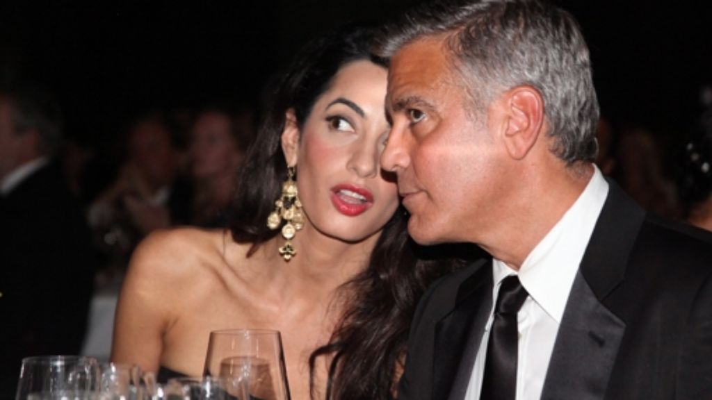 Celebrity Fight Night in Florenz: Bocelli ruft - Clooney kommt mit Verlobter