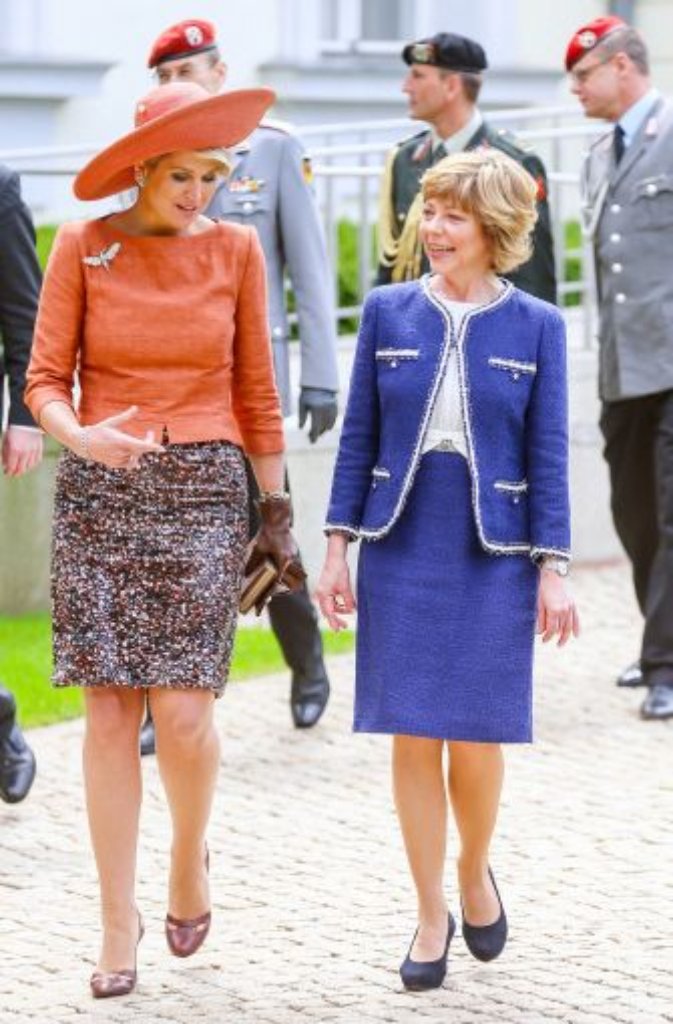3. Juni 2013: Daniela Schadt (rechts) und Königin Máxima der Niederlande in Berlin.