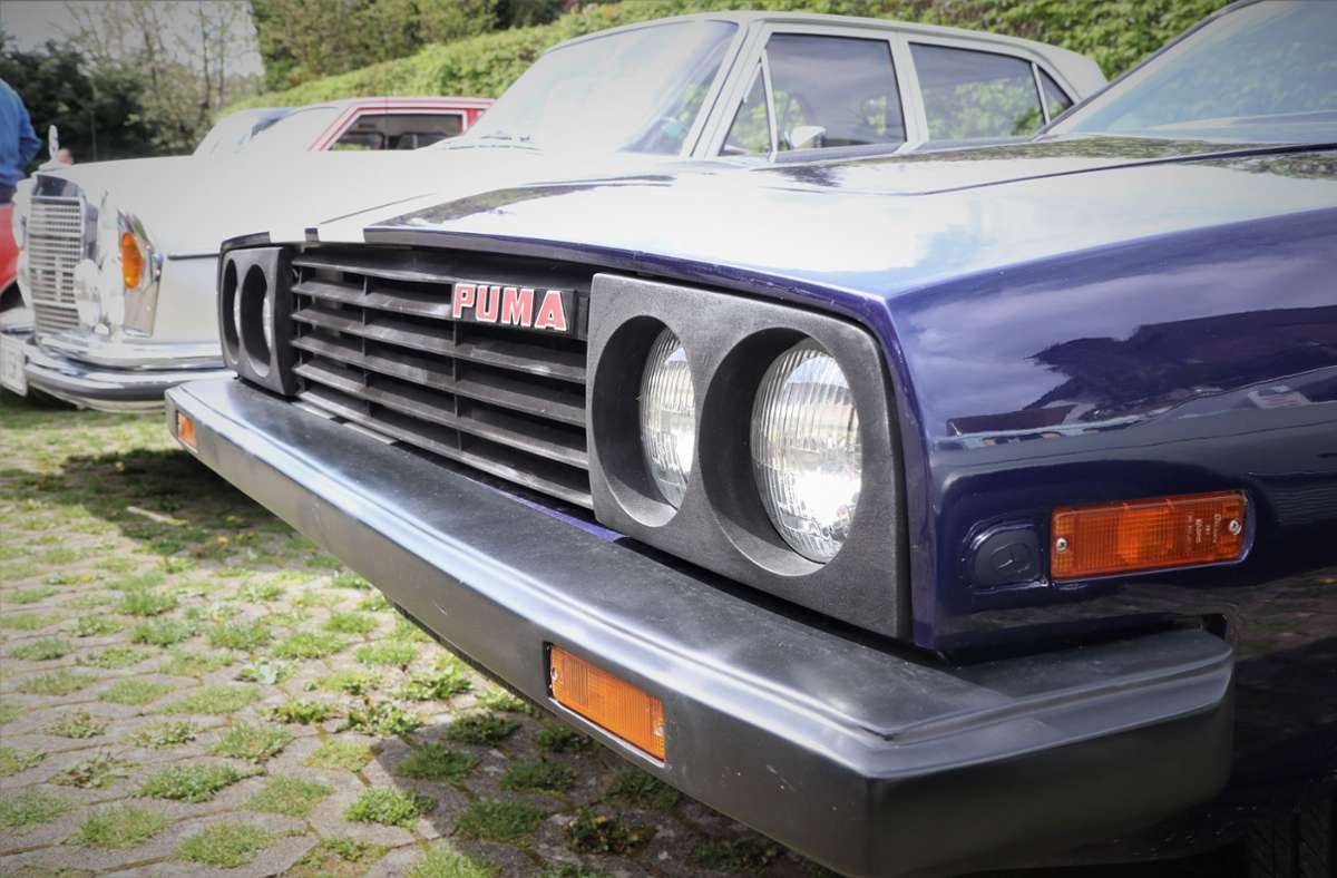Brasilianer neben schwäbischem Mercedes: Der Puma Indústria Veiculos vom Typ GTB S2 wurde 1980 hergestellt.