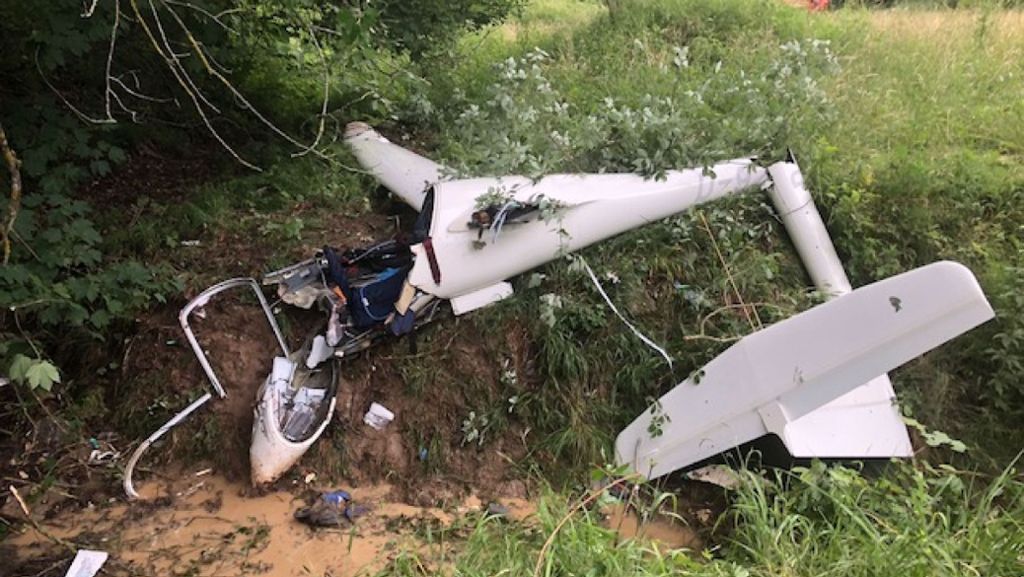 Esslingen: Segelflugzeug abgestürzt – Pilot lebensgefährlich verletzt
