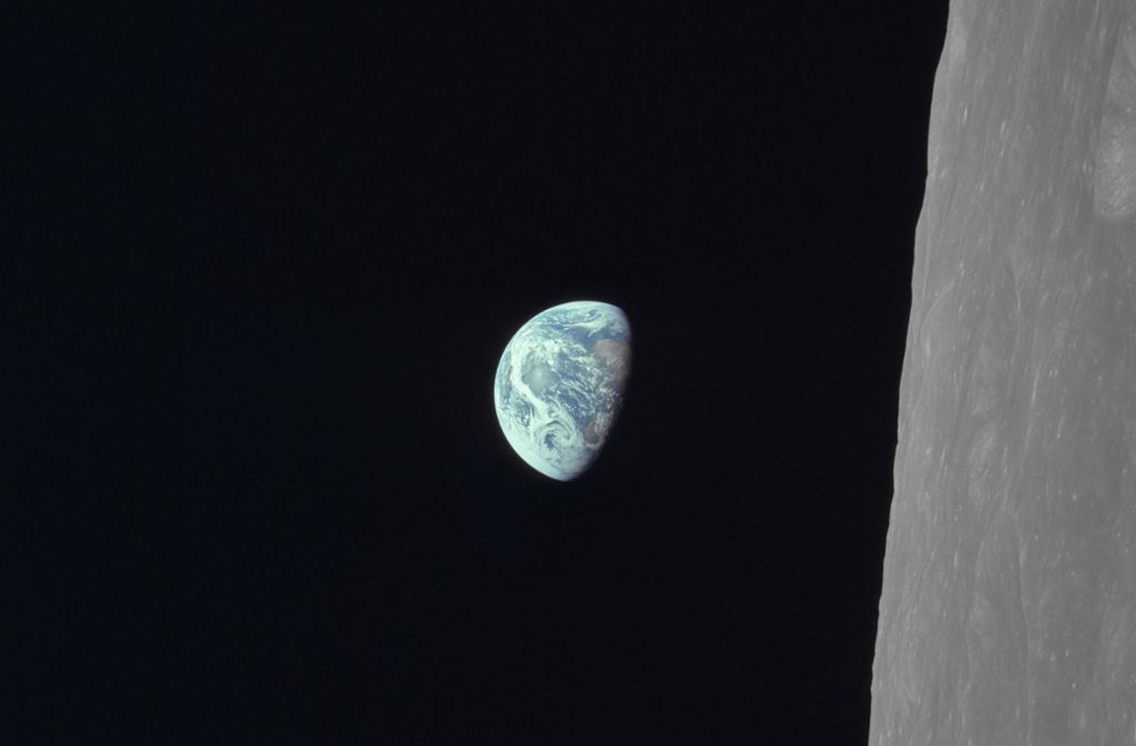 Bereits aus dem Wettbewerb ausgeschieden: die Erde aus der Sicht des Monds vom 24. Dezember 1968.