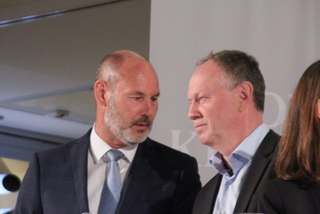 Die Kandidaten Martin Kaufmann (links) und Klaus Brenner (rechts).