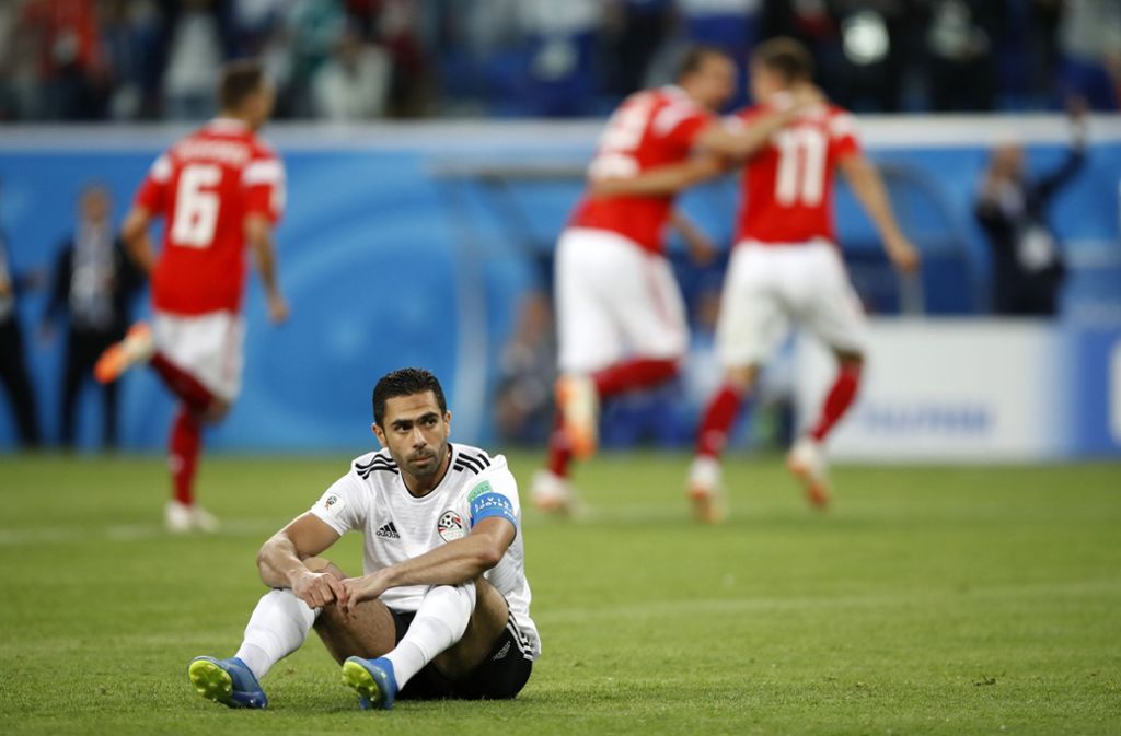 Jüngster Pechvogel der WM 2018: Ahmed Fathy. Der Ägypter verhalf mit seinem Eigentor dem Gastgeber Russland auf die Siegerstraße.