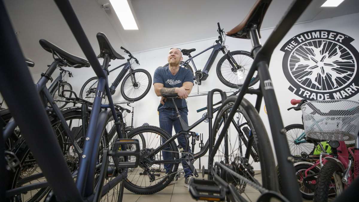  Im April 2020 hat Vitali Reimche sein Fahrradgeschäft mit eigener Radmarke in Weinstadt eröffnet. Die Coronapandemie bereitet dem 34-Jährigen ganz spezielle Probleme. 