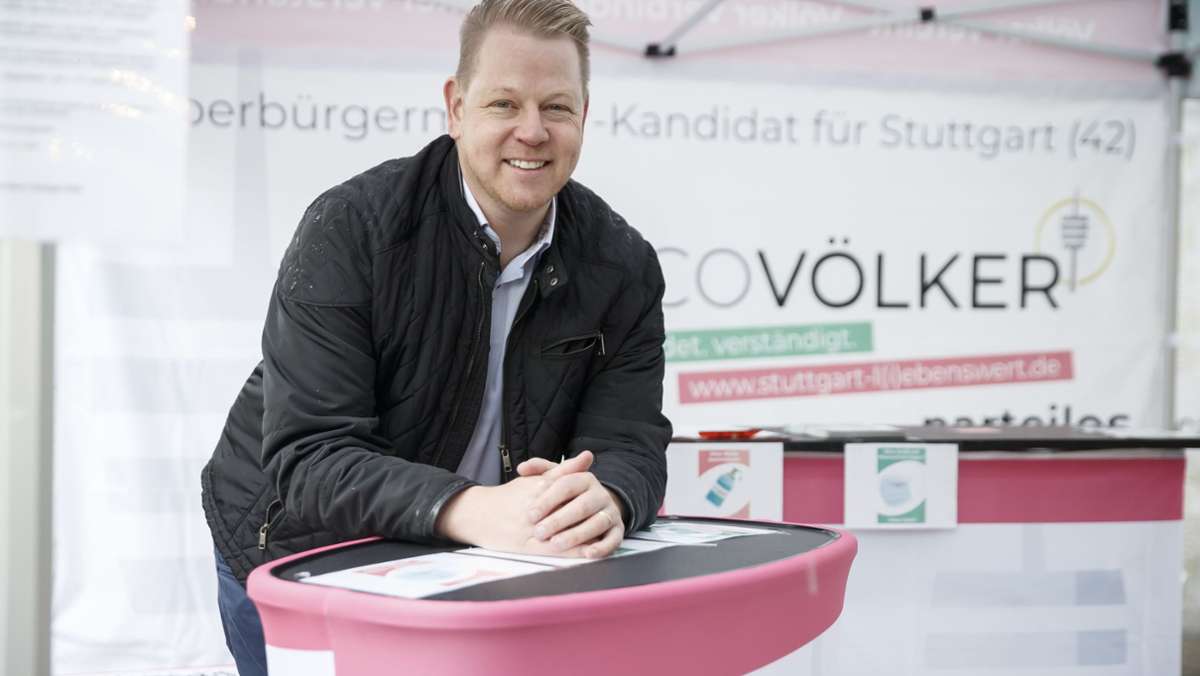 Kandidatencheck zur OB-Wahl in Stuttgart: Das hat Marco Völker mit Stuttgart vor