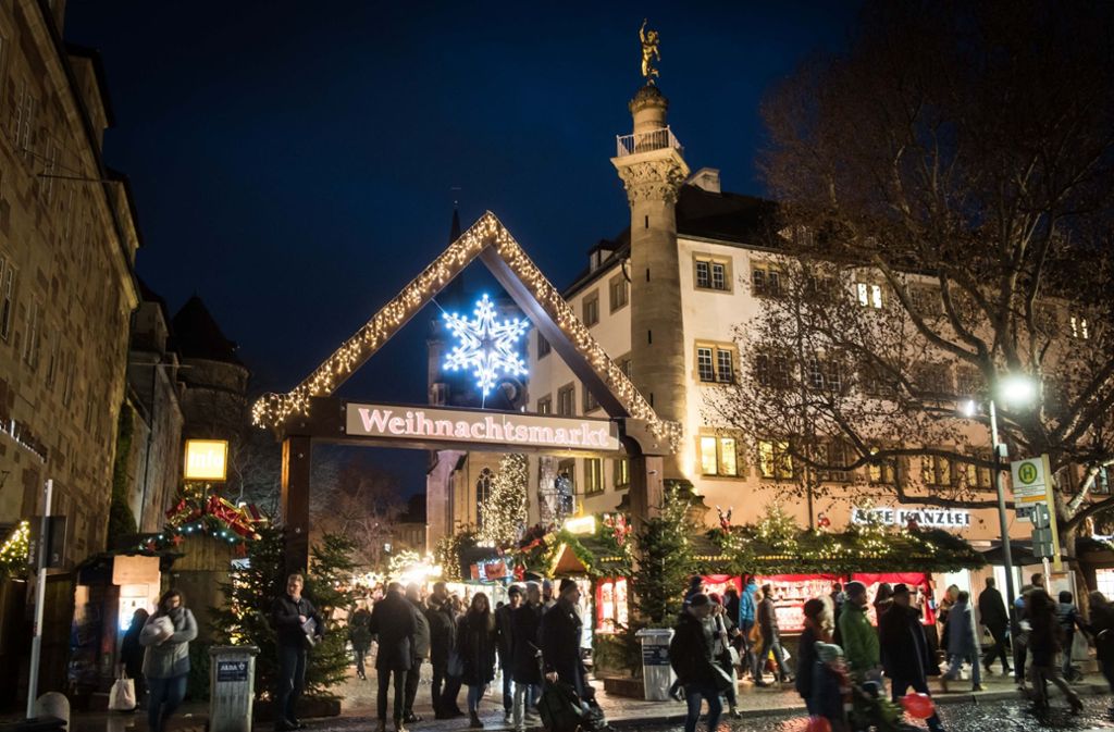 . . . und hier der Stuttgarter Weihnachtsmarkt, einer der Größten seiner Art.