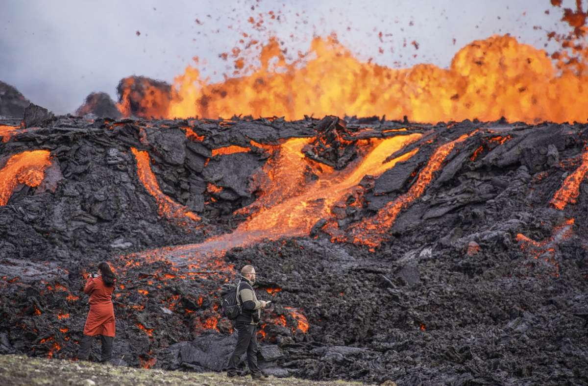 In Island kommt es erneut zum Vulkanausbruch.