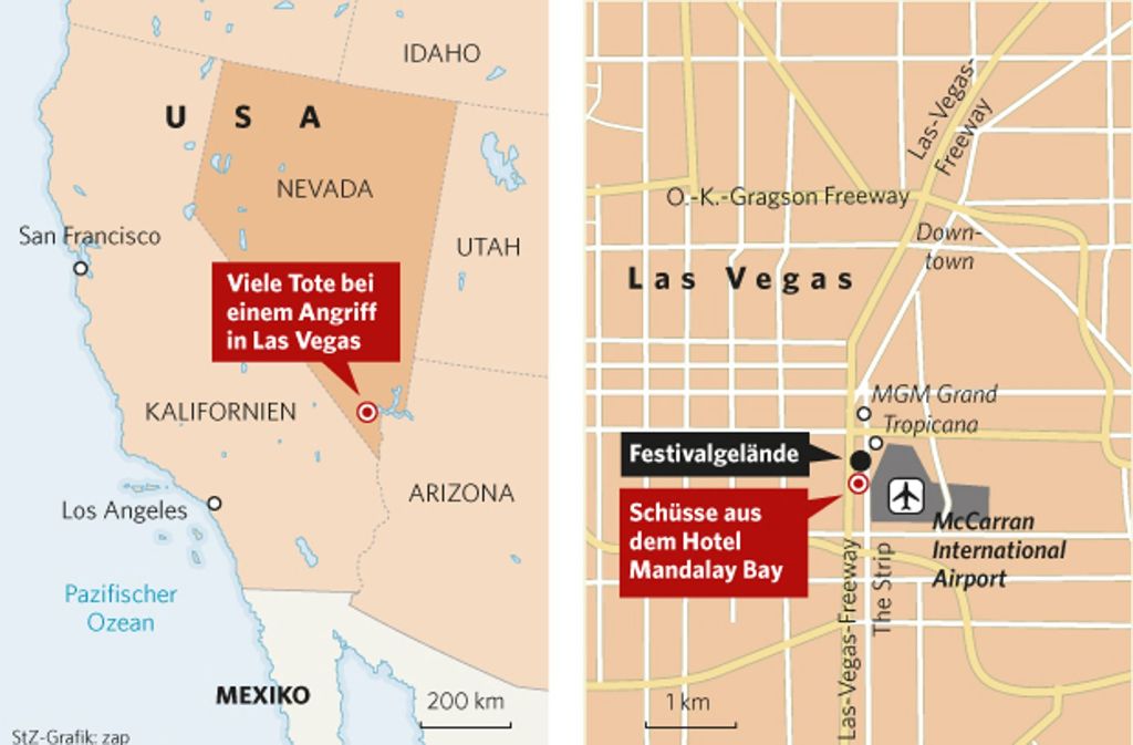 Der Tatort liegt mitten in Las Vegas.