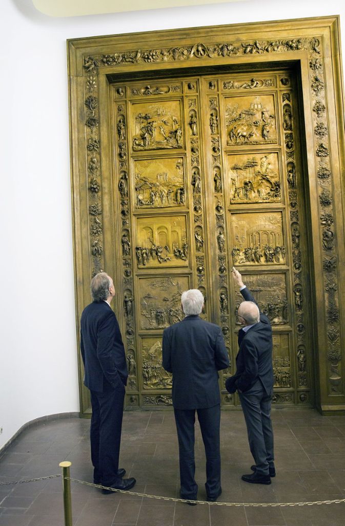 Eines der größten Erzeugnisse der WMF-Geschichte ist eine Nachbildung der Paradistüre des Florentiner Baptisteriums. Auf diese ist CEO Lixfeld besonder stolz.