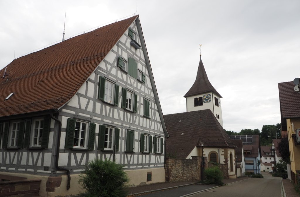 Ansicht von Schafhausen: Kirche.