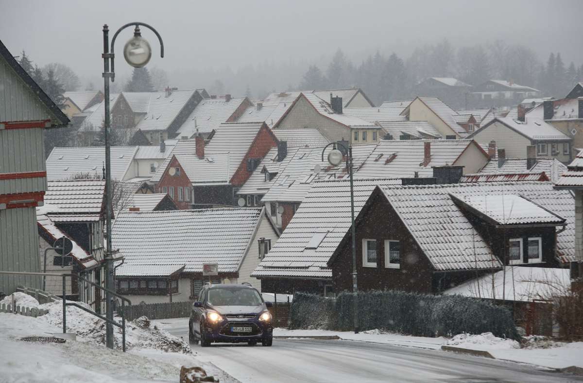 In Sachsen-Anhalt liegt schon viel Schnee.