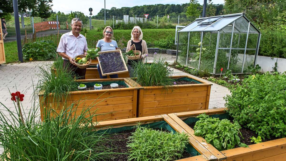  Das Göppinger Christophsheim hat mit Hilfe von Spenden einen „Nutz- und Genussgarten“ eingerichtet. Das Hegen und Pflegen von Blumen und Gemüse ist in das Konzept der Einrichtung eingebunden. 