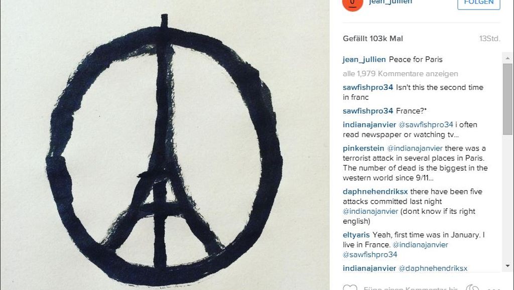 #PorteOuverte und #PrayforParis: Twitter-Nutzer solidarisieren sich mit Paris