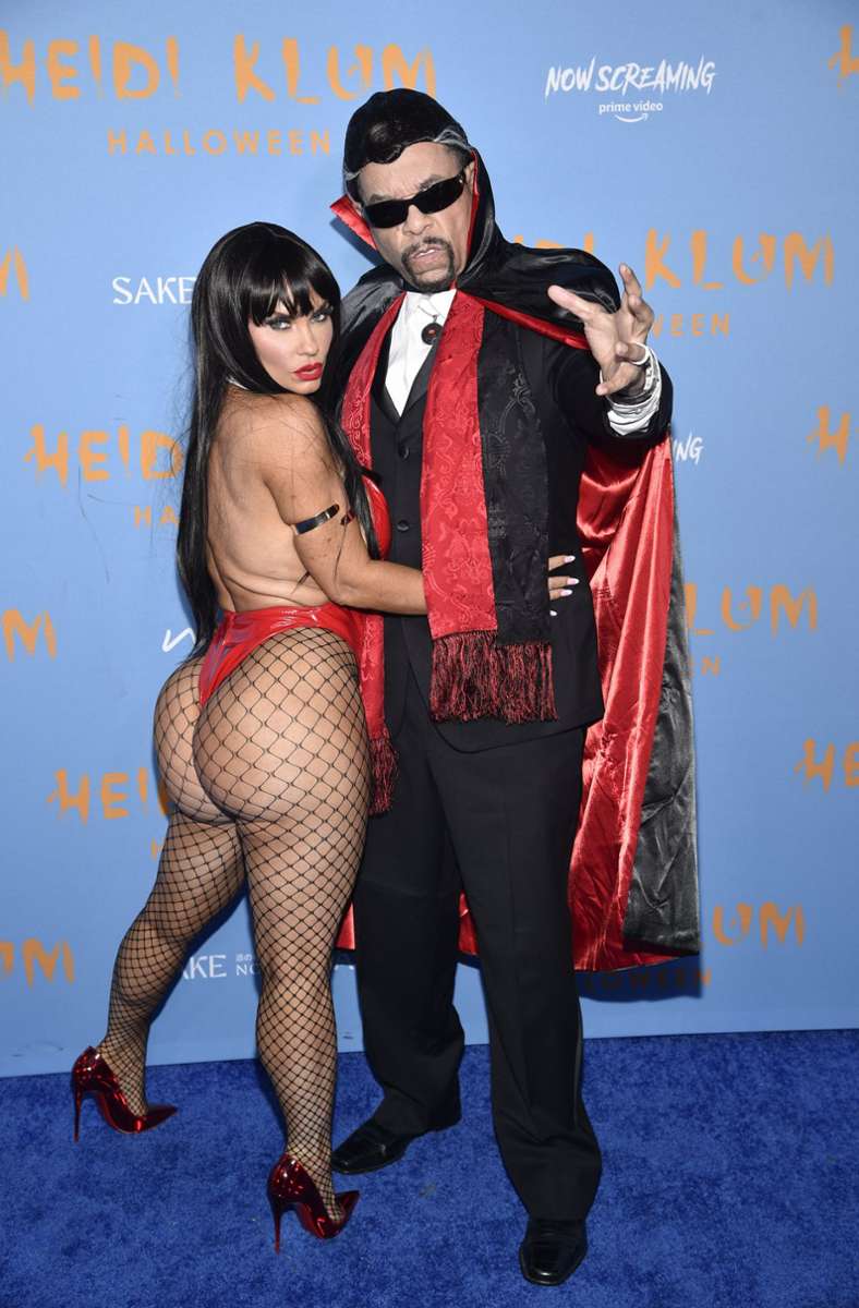 Rapper Ice-T als Dracula mit Ehefrau Coco Austin.