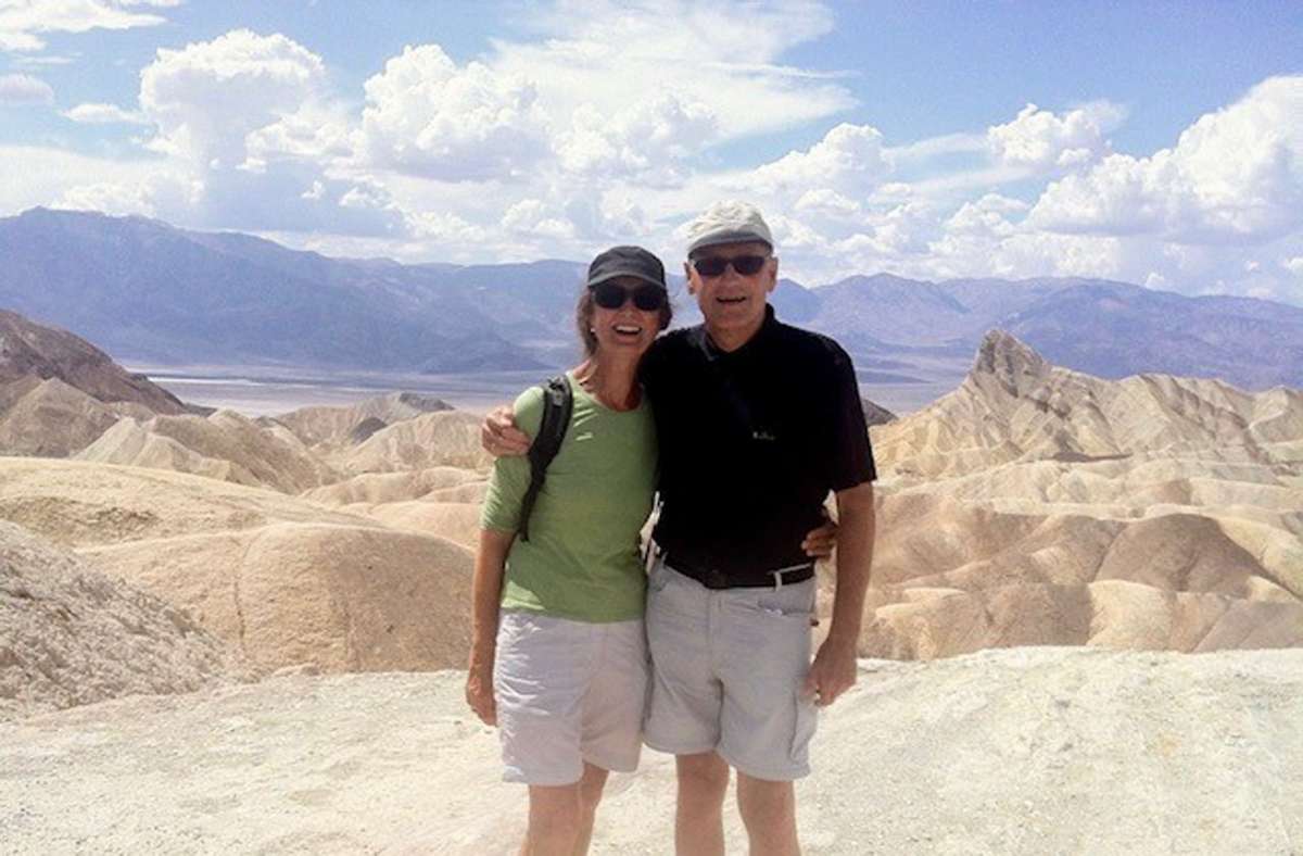 Das Paar 2013 im Death Valley in den USA
