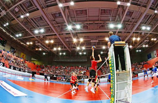 Volleyball-Hochburg TV Rottenburg, der in Tübingen spielt. Foto: Pressefoto Baumann