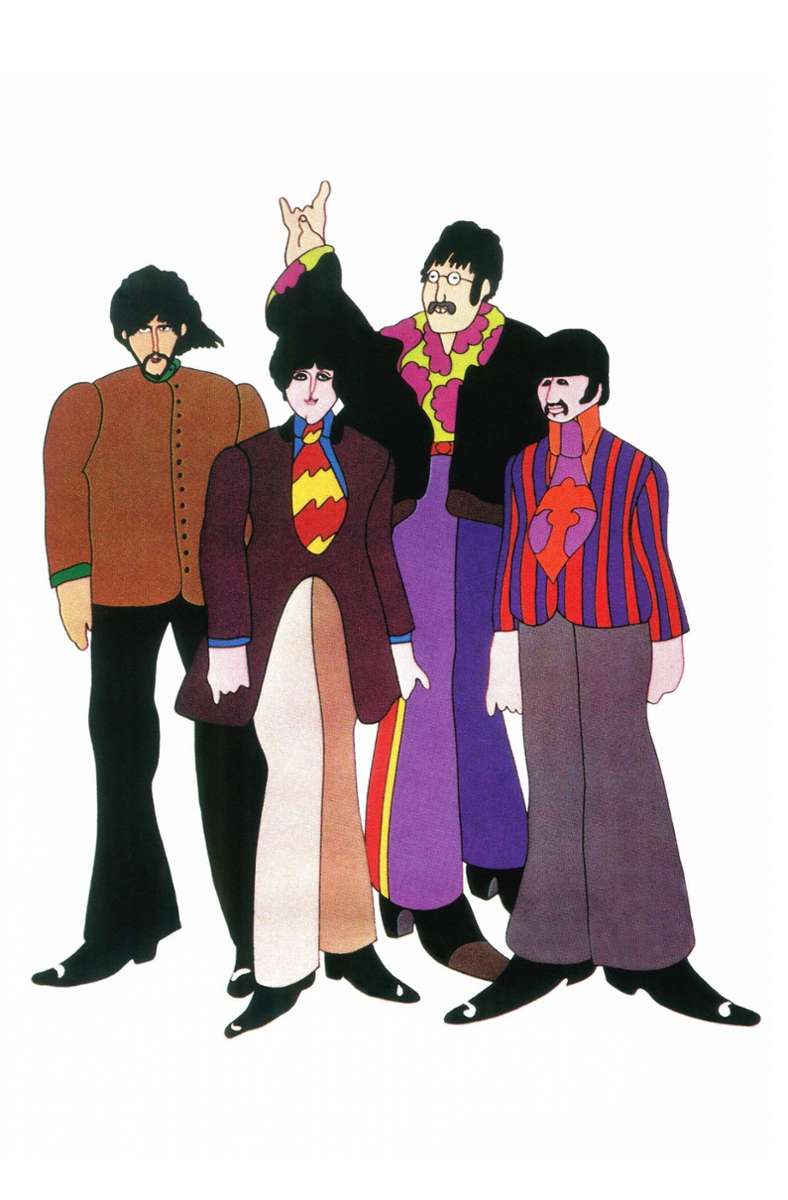1968: Die Beatles als Trickfilmfiguren in „Sgt. Pepper’s Lonely Hearts Club Band“