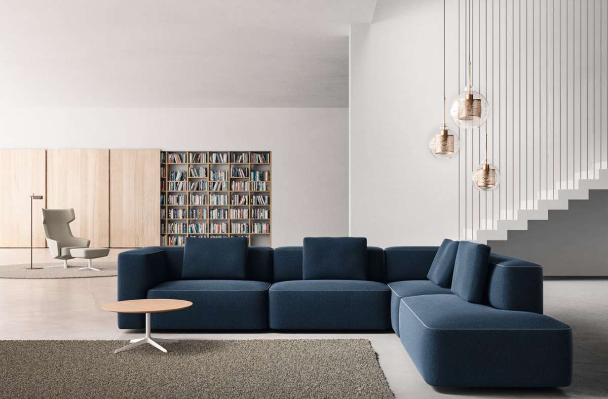 Flexibel erweiterbare Sofa-Serie von dem Stuttgarter Designer-Duo Jehs+Laub für Brunner.