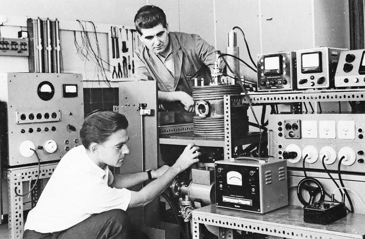 Ende der 50er: Arbeit im MPI-Labor für Metallforschung
