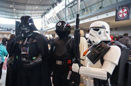 Darth Vader stattete der Comic Con  auch einen Besuch ab. Foto: Andreas Rosar/Fotoagentur-Stuttgart