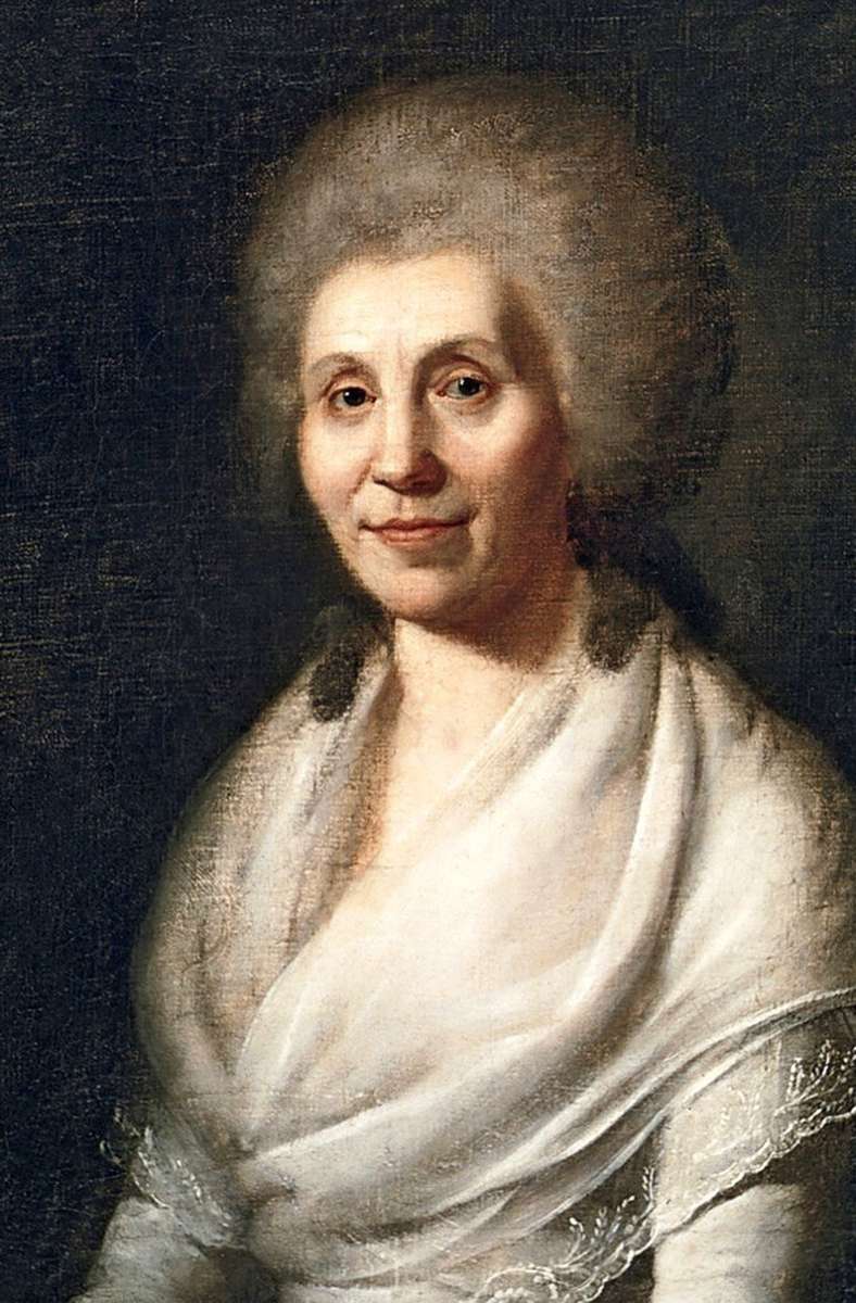 Ein Gemälde der älteren Elisabetha Dorothea Schiller