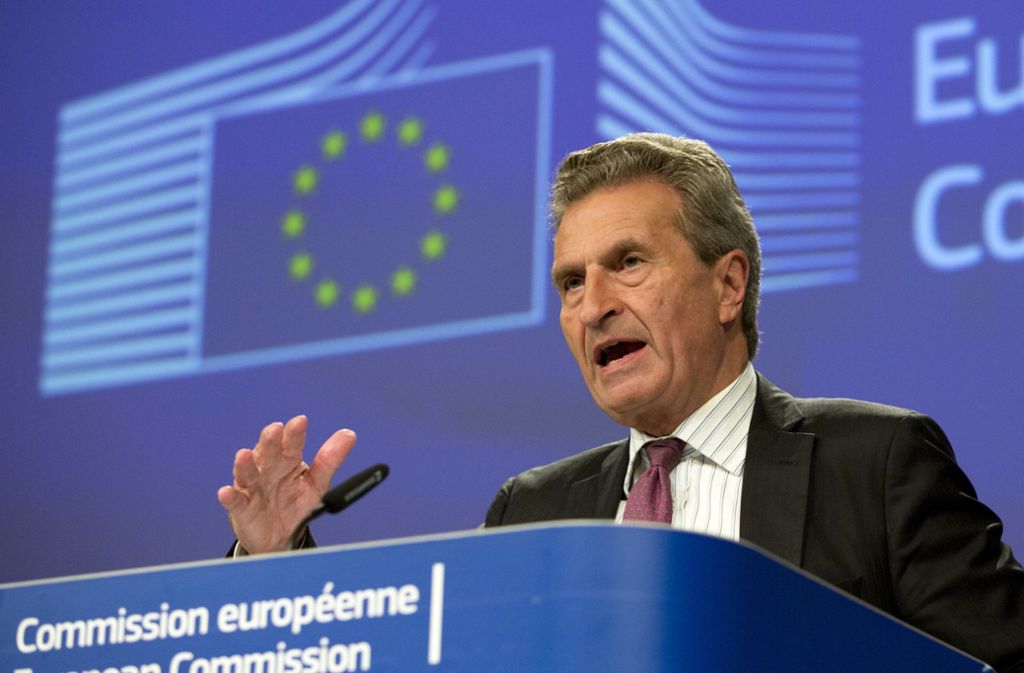 Seine Tage als EU-Kommissar sind gezählt: Günther Oettinger. Foto: AP