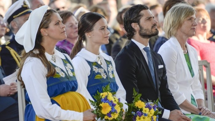 In Schweden-Tracht am Nationalfeiertag