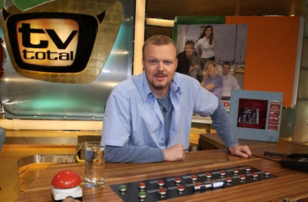 Hier fing es an: Stefan Raab im Studio seines Dauerbrenners auf ProSieben, „TV Total“.