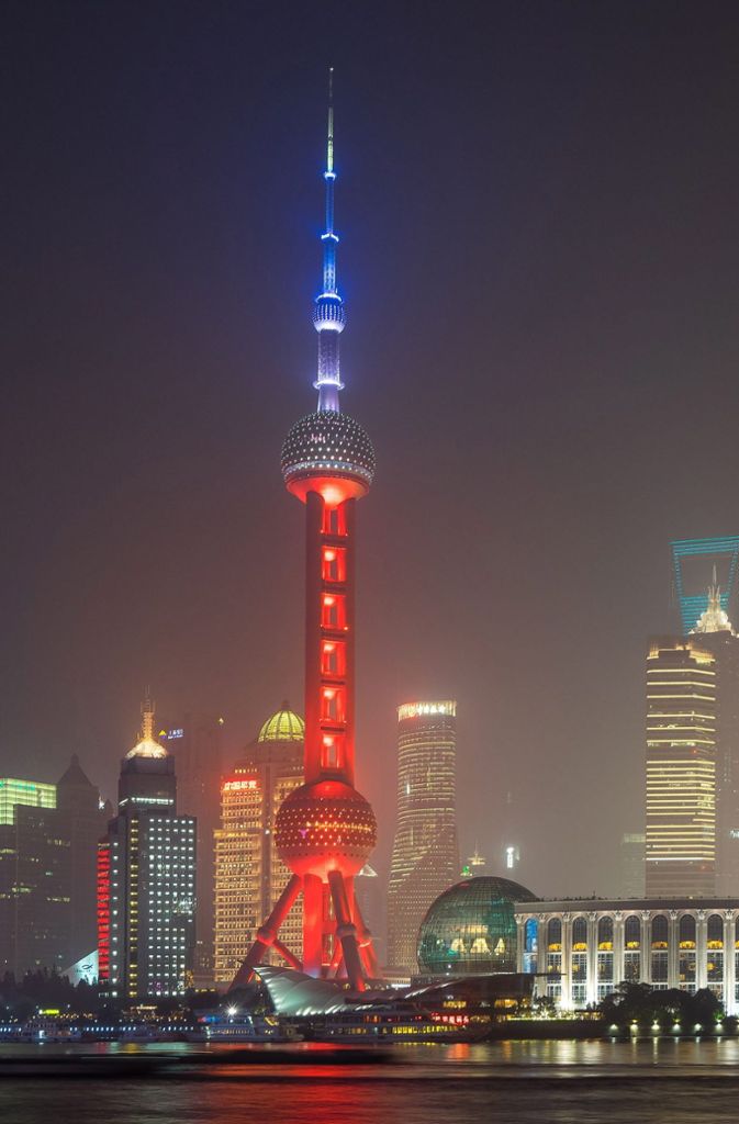 Platz 2: Shanghai Tower, Shanghei (Volksrepublik China), Höhe: 632 Meter, Baujahr: 2010.