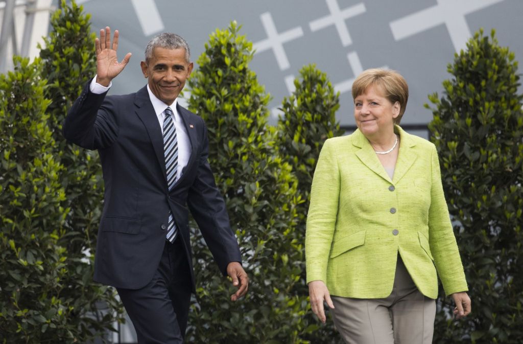 Barack Obama ist zu Gast in Berlin und hat sich mit Bundeskanzlerin Angela Merkel getroffen.