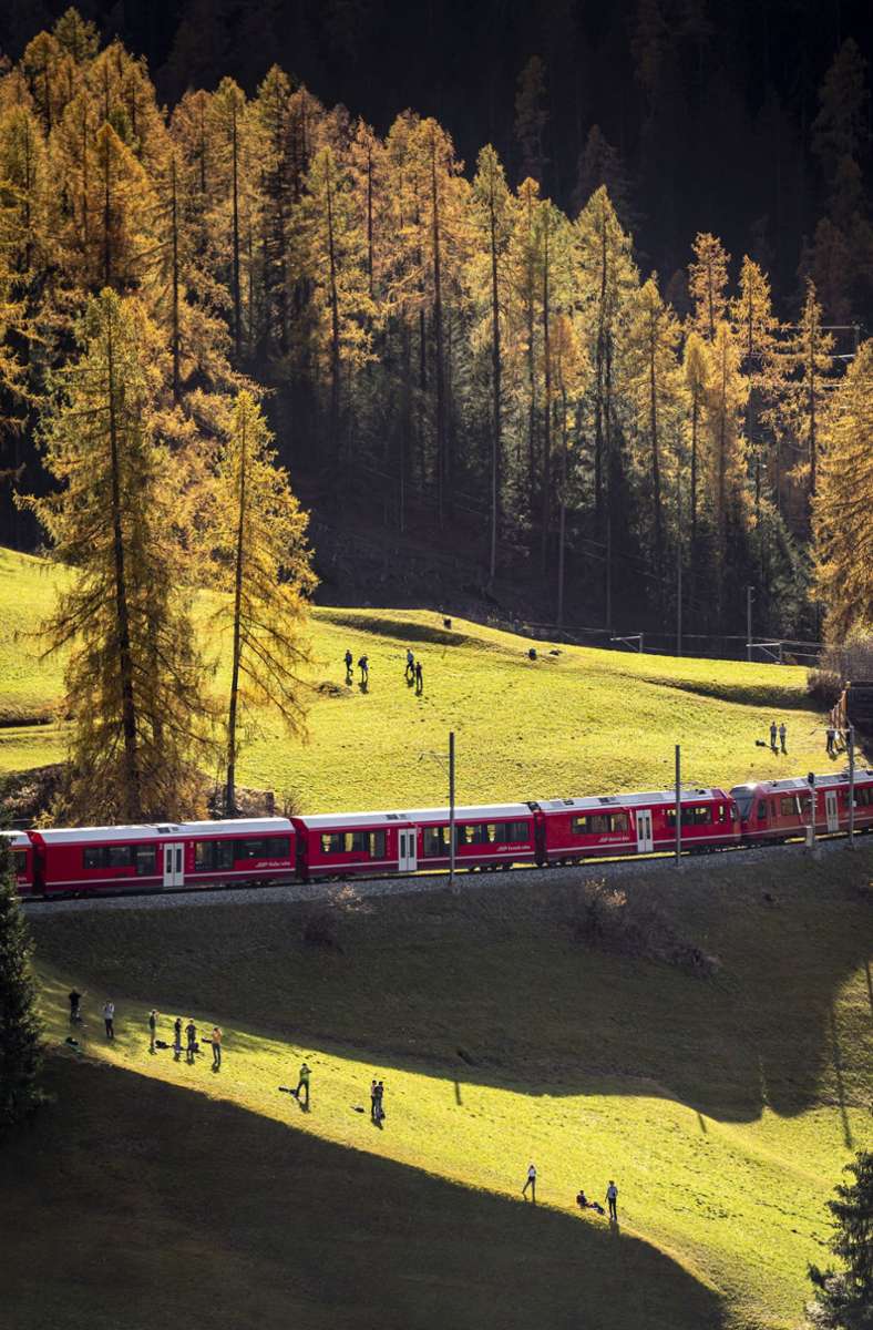 Weitere Eindrücke vom Bahnweltrekord in der Schweiz.
