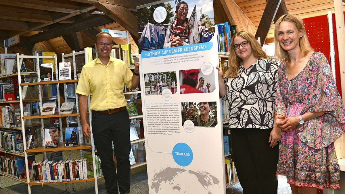  Frieden zählt – und jeder kann einen kleinen Beitrag leisten, die Welt besser zu machen. Davon sind die Macher der Ausstellung „Frieden machen“ in der Köngener Bücherei überzeugt. 