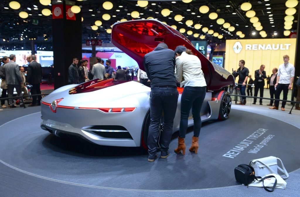 Der französische Hersteller Renault präsentierte ein Konzept für ein Elektro-Coupé.