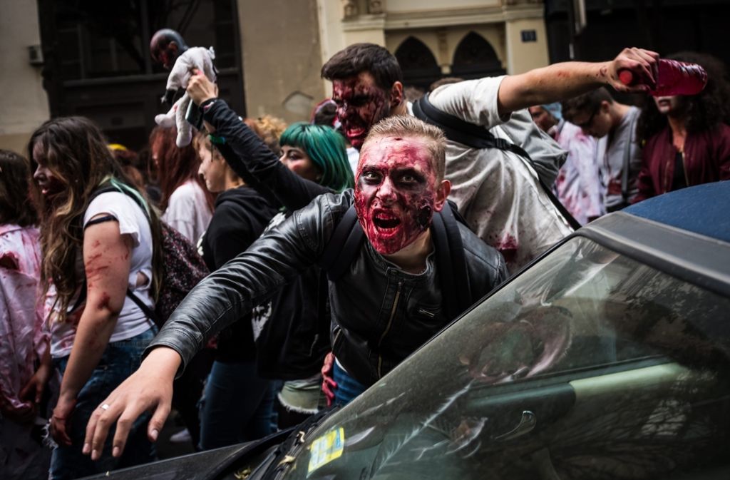 Zombie-Hype: Die Untoten sind so trendy, dass sich Fans am „World Zombie Day“ als Menschenfresser verkleiden.