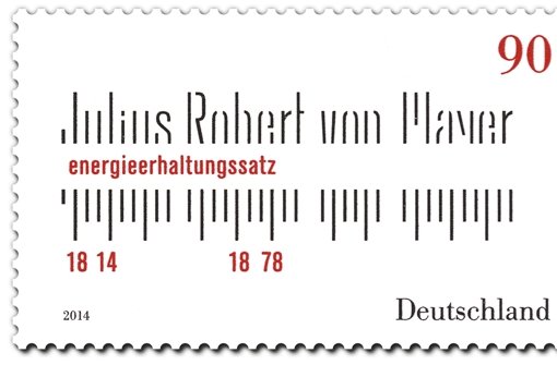 So sieht die Briefmarke für Robert Mayer aus – sehr spartanisch Foto: StZ