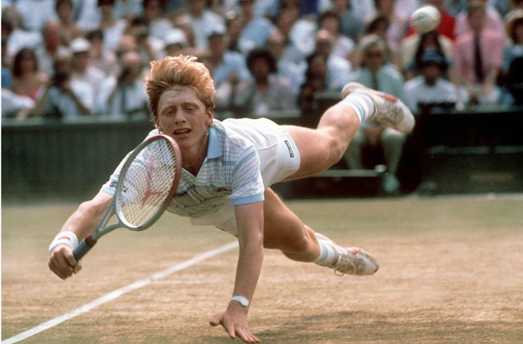 „Bumm-Bumm“ Boris Becker: 49 Turniersiege, dreimal mit Deutschland den Daviscup geholt – und 1992 mit Michael Stich Gold im Doppel.