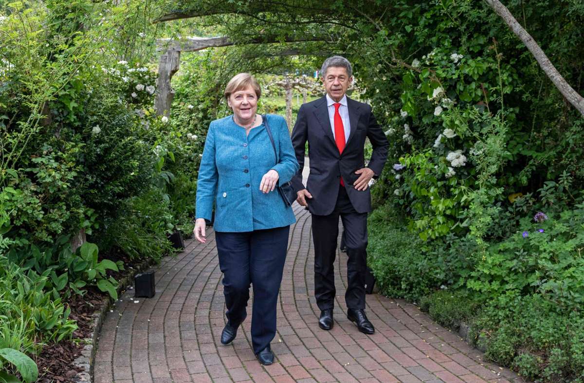 Bundeskanzlerin Angela Merkel mit Ehemann Joachim Sauer.