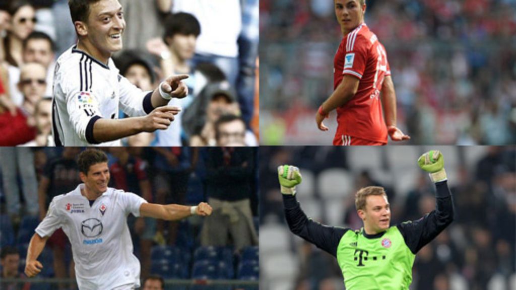  Mit dem Wechsel von Madrid nach London löst Özil Götze als teuersten deutschen Fußballer ab - in unserer Fotostrecke stellen wir die Top Ten vor. 