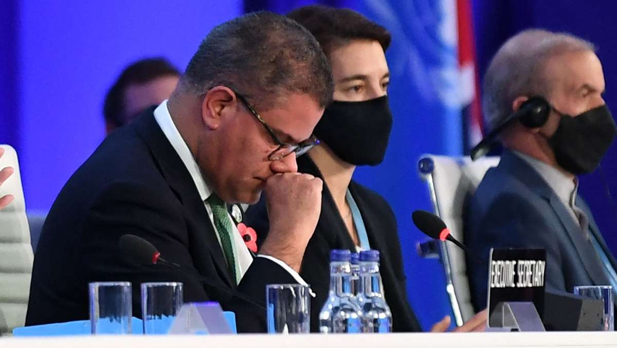  Der UN-Klimagipfel in Glasgow endet am Samstag mit vielen Emotionen: Der britische COP26-Präsident Alok Sharma kämpfte mit den Tränen. 