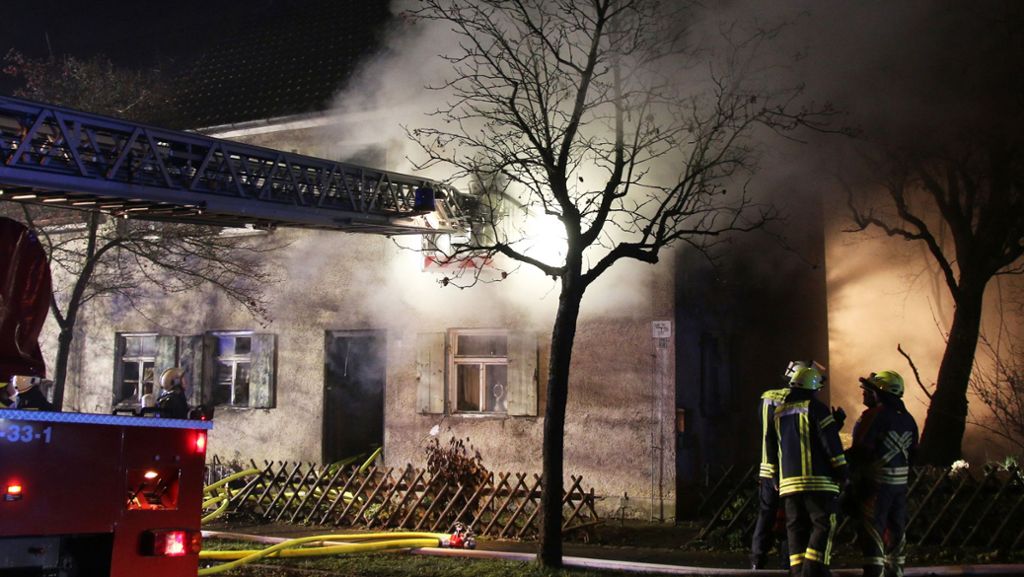 Leipheim in Baden-Württemberg: Zwei Tote bei Hausbrand
