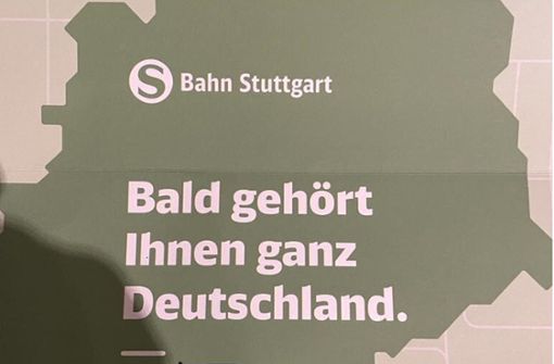 Die S-Bahn steht wegen dieses Slogans in der Kritik. Foto: red