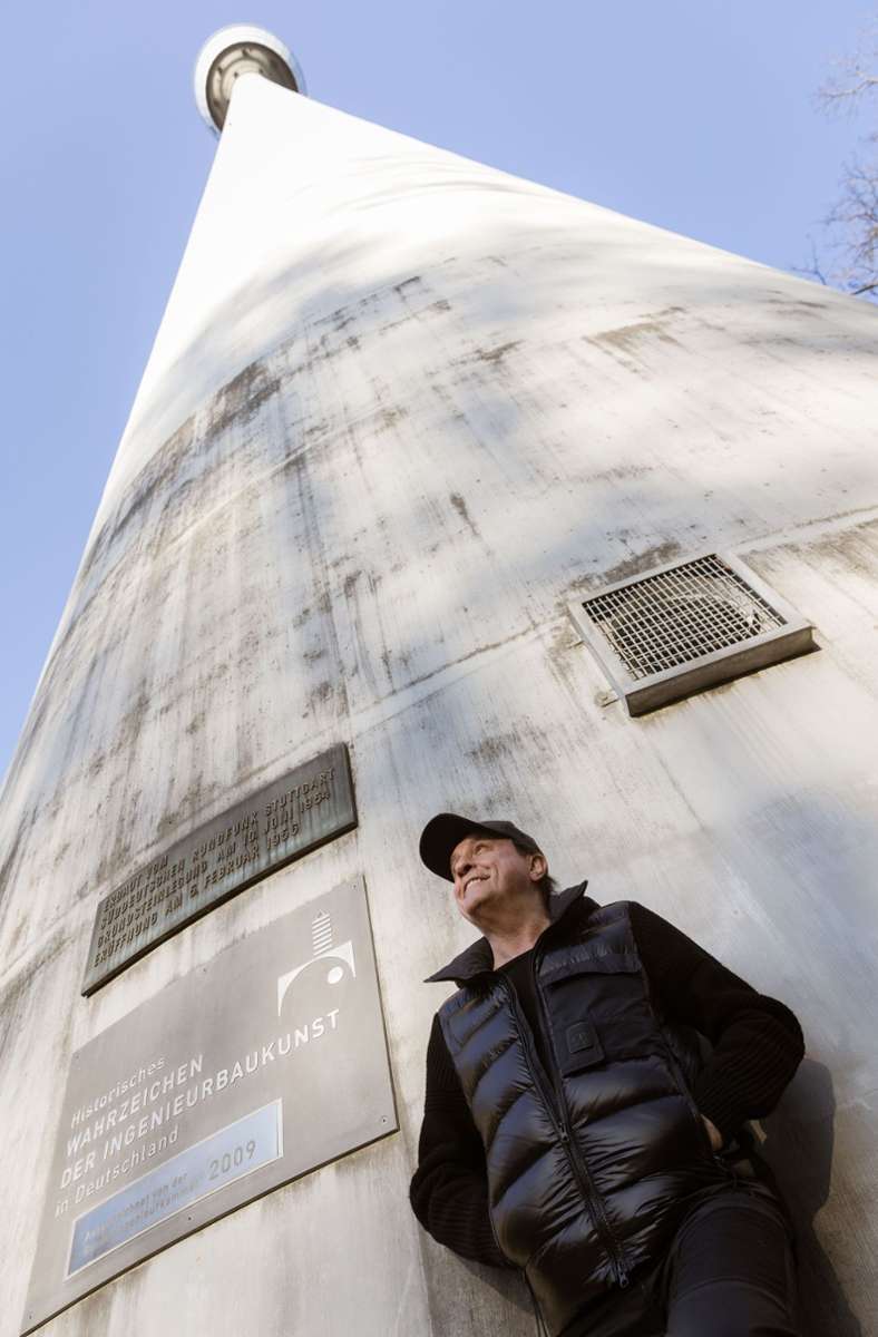 Peter Schilling 2023 beim Fotoshooting am Fernsehturm