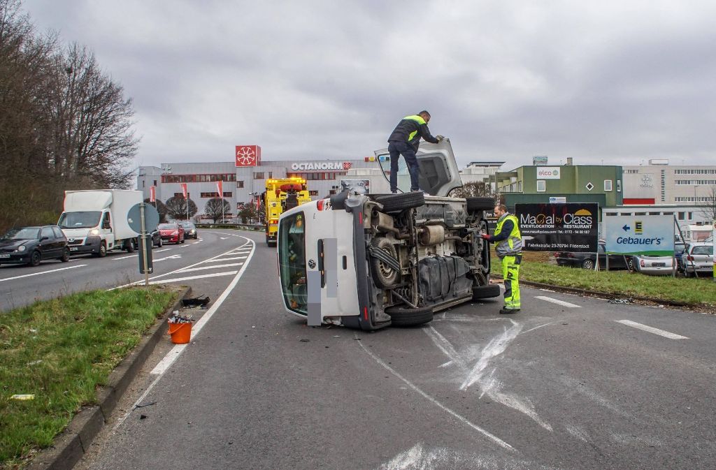 Zu dem Unfall in Filderstadt-Bonlanden kam es am Montagmorgen.