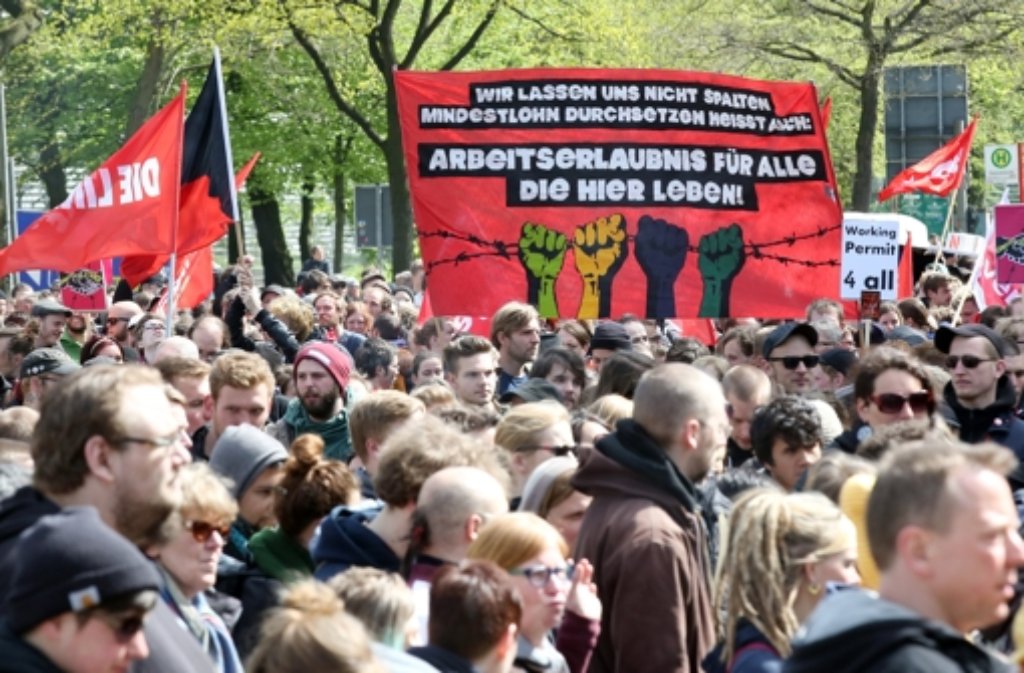 Auch in Hamburg gingen die Leute auf die Straße.