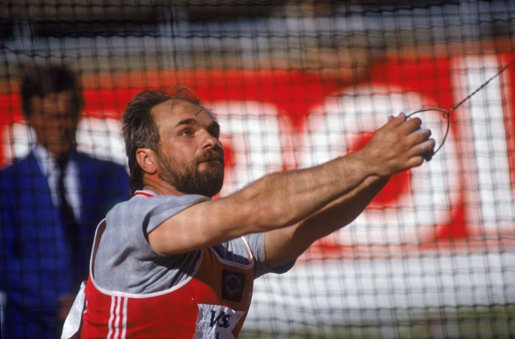 Hammerwerfen, Männer: Jurij Sedych (Sowjetunion) 86,74 Meter (30.8.1986 in Stuttgart)