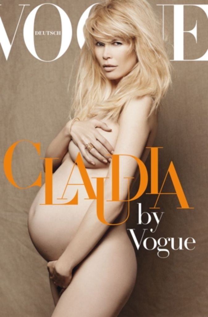 2010 ließ sie sich hochschwanger für die Vogue ablichten.